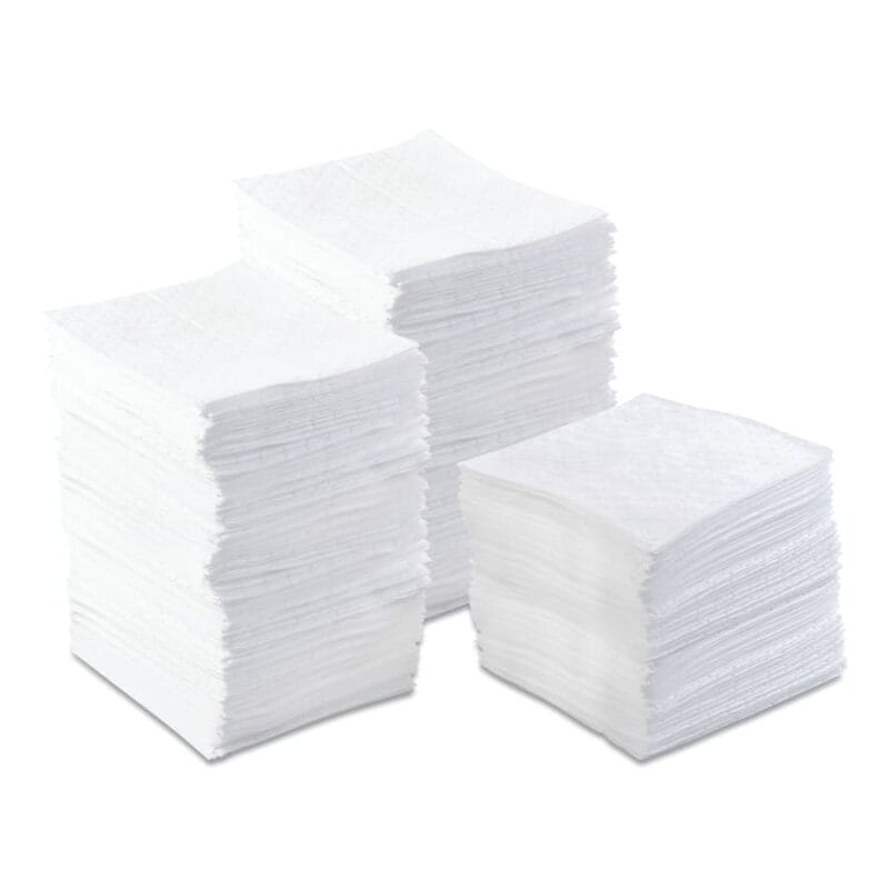 Oil-Only Sorbent Pad , Light-Weight, Absorbs 17 Gal, 15"x17"