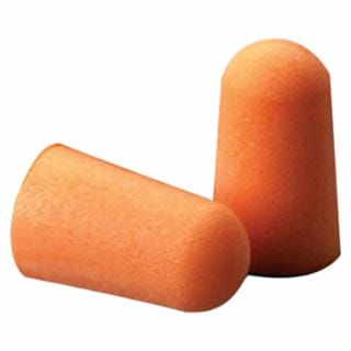 3M-142-1100 Foam Earplug, Foam, Bright Orange, Uncorded Tapered