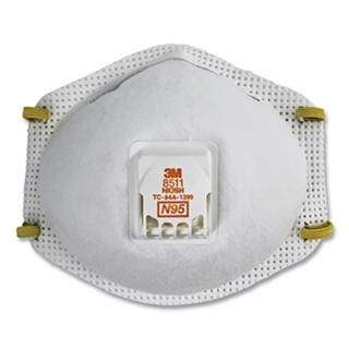 3M 8511, N95 Disposable Respirator, Cool Flow Valve