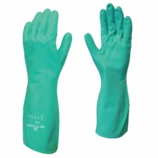 SHOWA Chemical Resistant Nitrile Flock-Lined Gloves