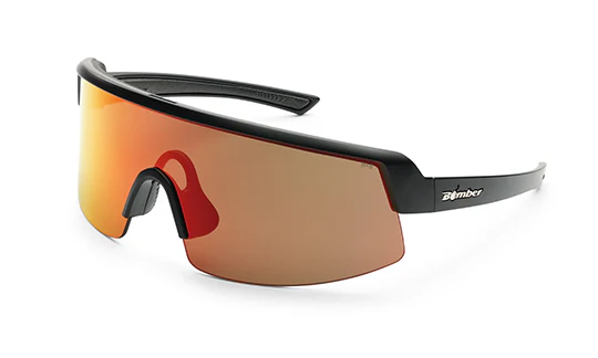 Bomber BOMB RIPPA Safety Glasses - Polarized Red Mirror, BRP111-RM, Bomber BRP111-RM