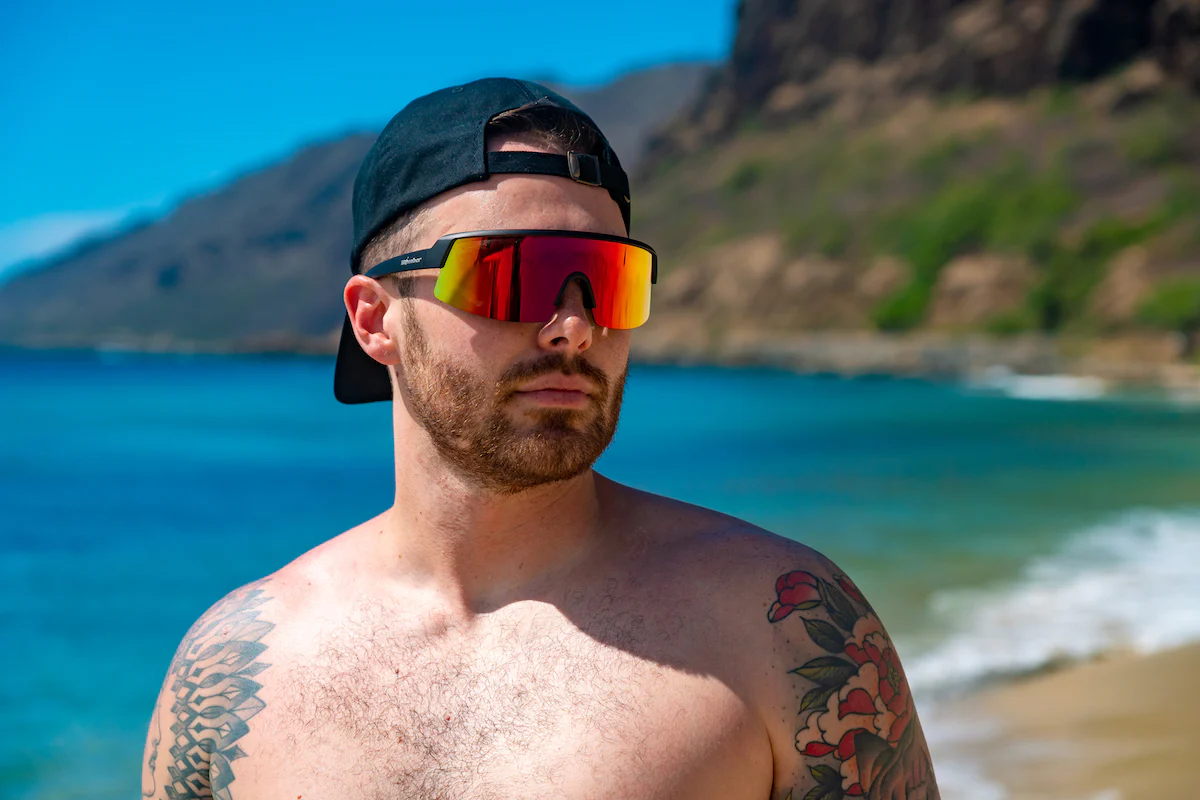 Bomber BOMB RIPPA Safety Glasses - Polarized Red Mirror 5 Bomber BOMB RIPPA Safety Glasses - Polarized Red Mirror