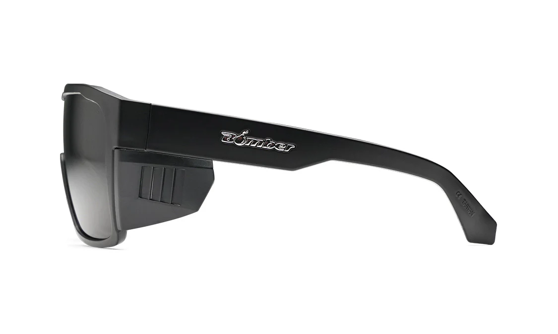 Bomber Fuzz Bomb Safety Glasses – Polarized Smoke Lens 6 Bomber Fuzz Bomb Safety Glasses - Polarized Smoke Lens, FZ111, Bomber FZ111