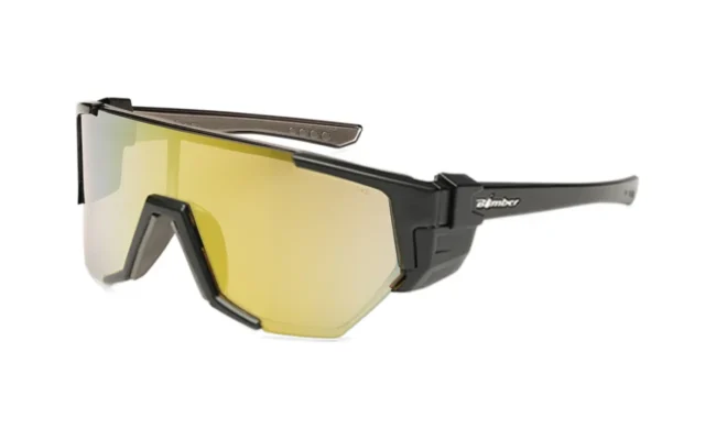 Bomber Jager Bomb Safety Glasses - Gold Mirror Lens, JB103GLD, Bomber JB103-GLD