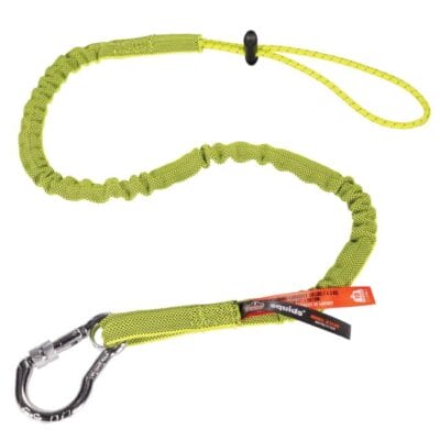 Ergodyne Squids 3100 Tool Lanyard, Carabiner and Cinch Loop, 10lbs, Lime