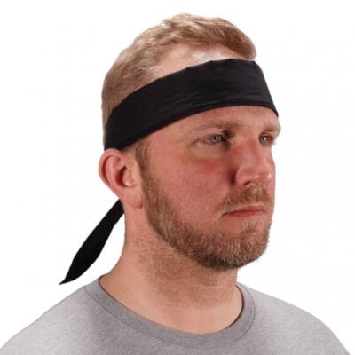 Ergodyne Chill-Its 6702 Cooling Bandana, Black
