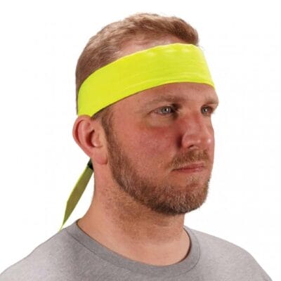 Ergodyne Chill-Its 6702 Cooling Bandana, Hi-Vis Lime