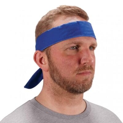 Ergodyne Chill-Its 6702 Cooling Bandana, Blue
