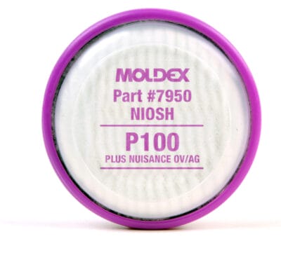 Moldex 7950, 7000 & 9000 Series Filter Disk, Oil and Non-oil Particulates, P100 Plus Nuisance OV/AG