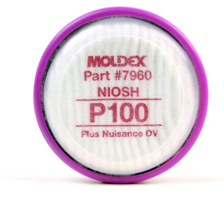 Moldex 7960, 7000 & 9000 Series Filter Disk, Oil and Non-oil Particulates, P100 Plus Nuisance OV
