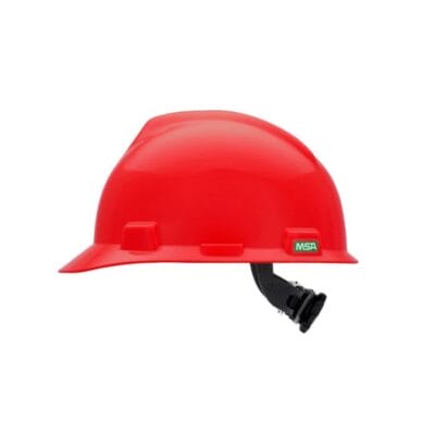MSA V-Gard Slotted Hard Hat, Cap Style, Fas-Trac III Suspension - Image 9