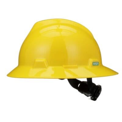 MSA V-Gard Slotted Hard Hat, Full Brim Style, Fas-Trac III Suspension - Image 7