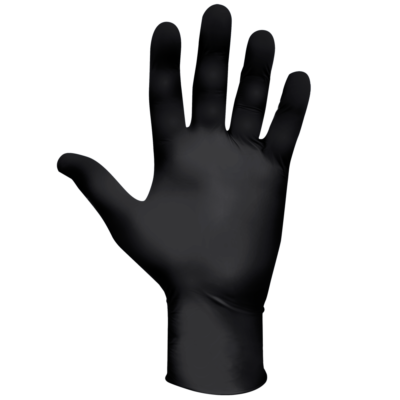Showa 9700PF N-DEX Series Disposable Nitrile Gloves, Powder Free, 6 mil, Black